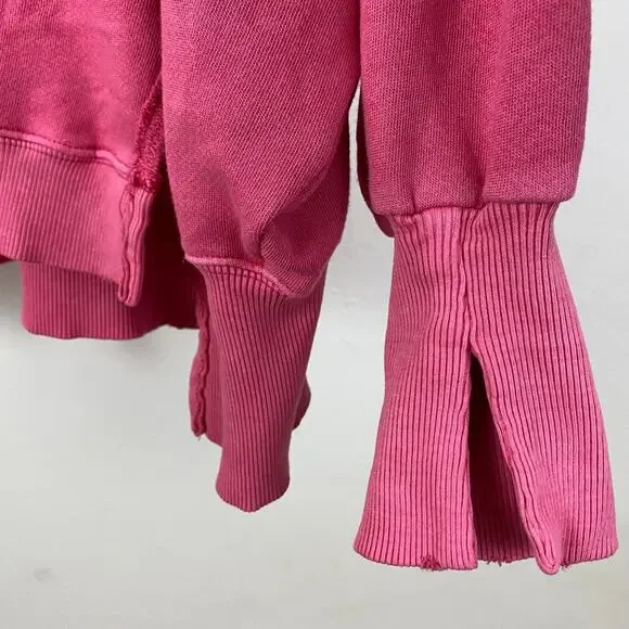 We The Free - Free People Camden Sweatshirt - Pink Phenom - Small - Picture 6 of 9